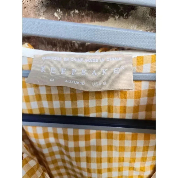 Keepsake The Label Plaid Yellow Dress - Picture 4 of 4